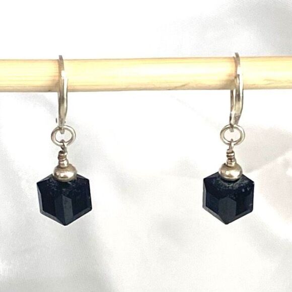 AOK Sterling Silver & Crystal Dangles - Picture 1 of 7